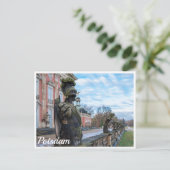 ポツダムの宮殿の近くの石の騎士像 ポストカード (スタンド正面)