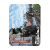 ポツダムの宮殿の近くの石の騎士像 マグネット (縦)