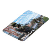 ポツダムの宮殿の近くの石の騎士像 マグネット (左側)