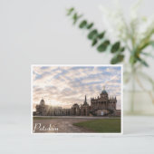 ポツダム大学の夕暮れドイツ ポストカード (スタンド正面)