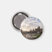 ポツダム大学の夕暮れドイツ マグネット (正面/裏面)