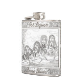 ポツリキュールレヴィーブルースアルバムアート フラスク (左)