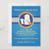 ポティトレーニングパーティの招待状 招待状 (正面)