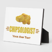 ポテトおもしろいチップス好き フォトプラーク (側面)