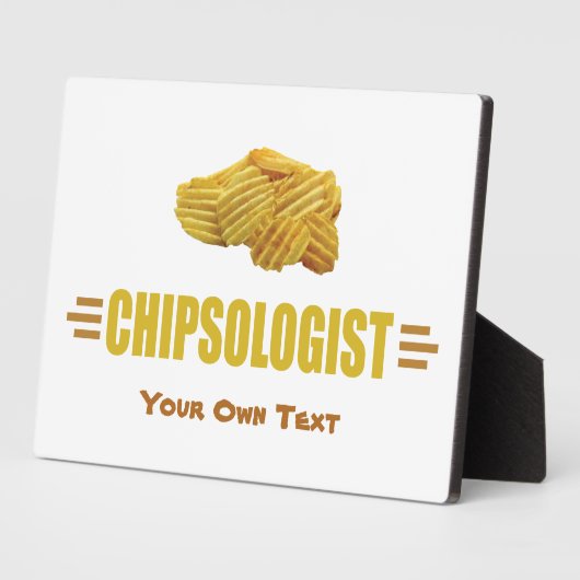 ポテトおもしろいチップス好き フォトプラーク (側面)