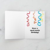 ポテトおもしろい誕生日 カード (内部)