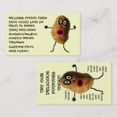 ポテトおもしろい農家広告ズ 名刺 (正面/裏面)