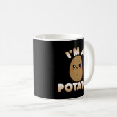 ポテトかわいいスタイル笑みを浮かべて私はポテト コーヒーマグカップ (正面右)