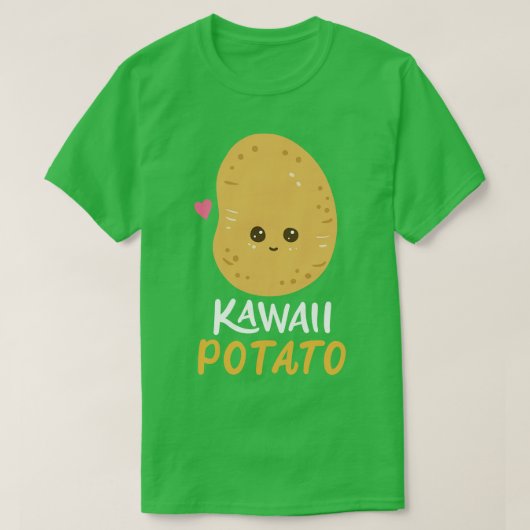 ポテトかわいい Tシャツ (デザイン正面)