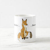 ポテトのキツネのような何もありません コーヒーマグカップ (中央)