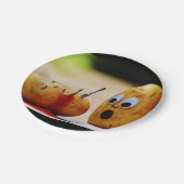 ポテトのケチャップの殺害の血のマンガ欄のプレート ペーパープレート (アングル)