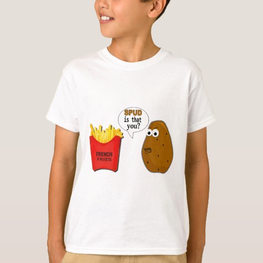 ポテトのフライドポテトはことですか。 Tシャツ (正面)