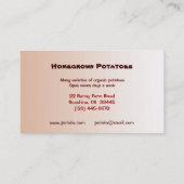 ポテトの市場 名刺 (裏面)