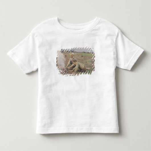 ポテトの採集1898年 トドラーTシャツ (正面)