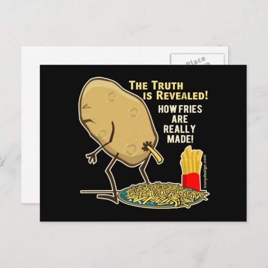 ポテトの本当のユーモアの作り方 ポストカード (正面/裏面)