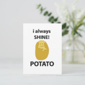 ポテトはいつもシャインポテトおもしろいを ポストカード (スタンド正面)