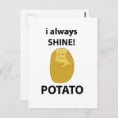 ポテトはいつもシャインポテトおもしろいを ポストカード (正面/裏面)