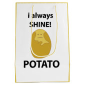 ポテトはいつもシャインポテトおもしろいを ミディアムペーパーバッグ (裏面)
