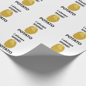 ポテトはいつもシャインポテトおもしろいを ラッピングペーパー (角)