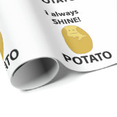 ポテトはいつもシャインポテトおもしろいを ラッピングペーパー (ロールコーナー)