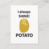 ポテトはいつもシャインポテトおもしろいを 名刺 (正面)