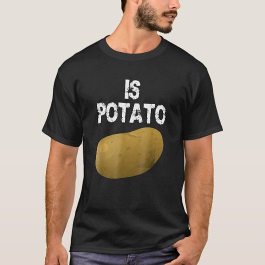ポテトは深夜のテレビ20で見られる Tシャツ (正面)