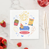 ポテトをテーマにしたパーティー スタンダードランチョンナプキン (インサイチュ)