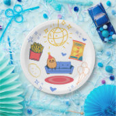 ポテトをテーマにしたパーティー ペーパープレート (パーティー)