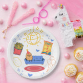 ポテトをテーマにしたパーティー ペーパープレート (パーティー)
