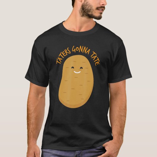 ポテトを食べるテイター Tシャツ (正面)