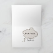 ポテトインフランスのフライ50th誕生日カード カード (内部)