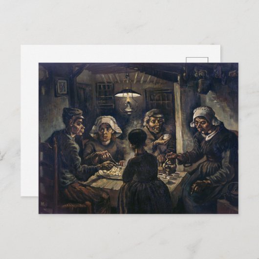 ポテトイーター | Vanゴッホ | ポストカード (正面/裏面)