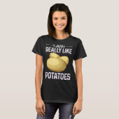 ポテトカッコいい野菜のコスチュームPが本当に好き Tシャツ (正面フル)