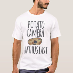 ポテトカメラおもしろい愛好家の写真芸術 Tシャツ