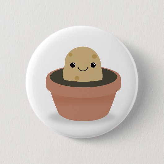 ポテトキャラクター 缶バッジ (正面)