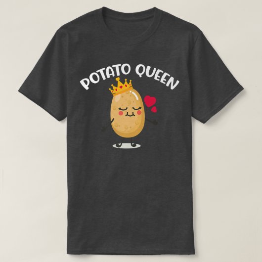ポテトクイーンポテトスパッド Tシャツ (デザイン正面)