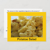 ポテトサラダレシピ ポストカード (正面/裏面)