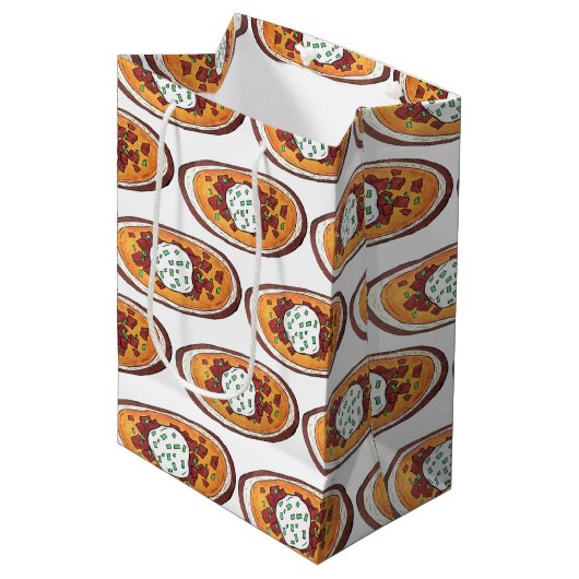 ポテトスキンスナック食品前菜ベーコン ミディアムペーパーバッグ (正面アングル)