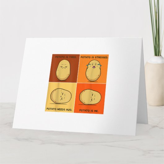 ポテトスパッドルートベジタブルタータービーガン恋人ケト カード (正面)