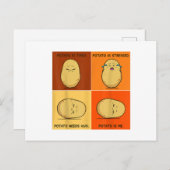 ポテトスパッドルートベジタブルタータービーガン恋人ケト シーズンポストカード (正面/裏面)