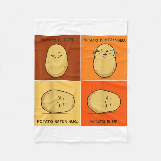 ポテトスパッドルートベジタブルタータービーガン恋人ケト フリースブランケット (正面)
