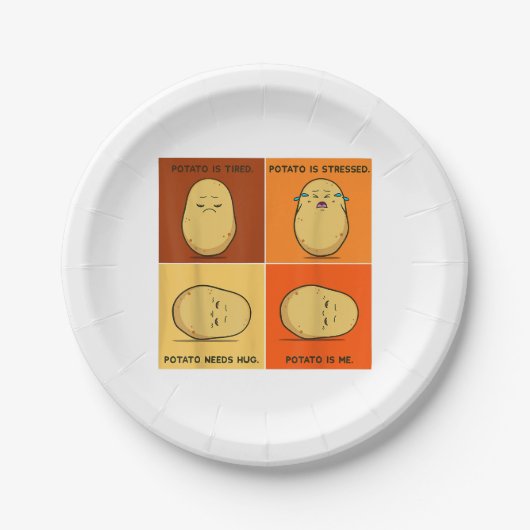 ポテトスパッドルートベジタブルタータービーガン恋人ケト ペーパープレート (正面)