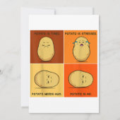 ポテトスパッドルートベジタブルタータービーガン恋人ケト 招待状 (裏面)