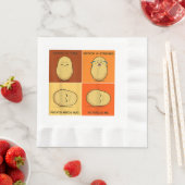 ポテトスパッドルートベジタブルタータービーガン恋人ケト 縁ありランチョンナプキン (インサイチュ)