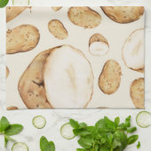 ポテトスパッド模様 キッチンタオル (折り畳み)