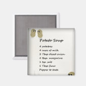 ポテトスープレシピ磁石 マグネット (正面/裏面)