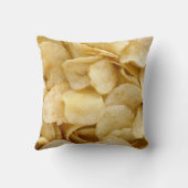 ポテトチップのグルメの写真の枕 クッション (裏面)