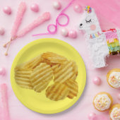 ポテトチップの使い捨て可能な紙皿のボール ペーパープレート (パーティー)