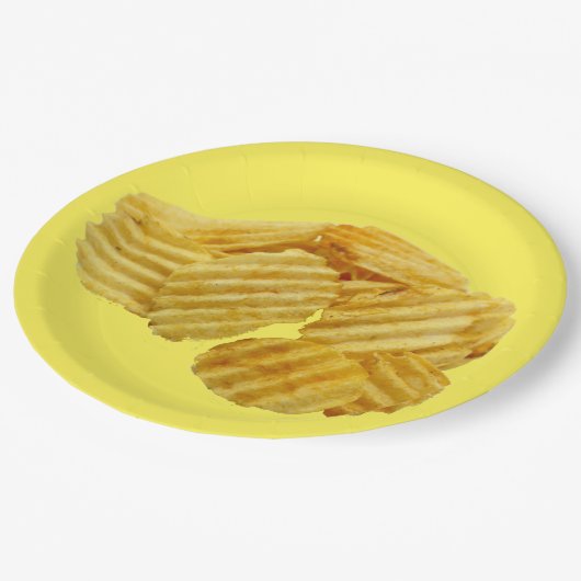 ポテトチップの使い捨て可能な紙皿のボール ペーパープレート (アングル)