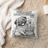 ポテトチップスのようなパグ枕 クッション (ブランケット)